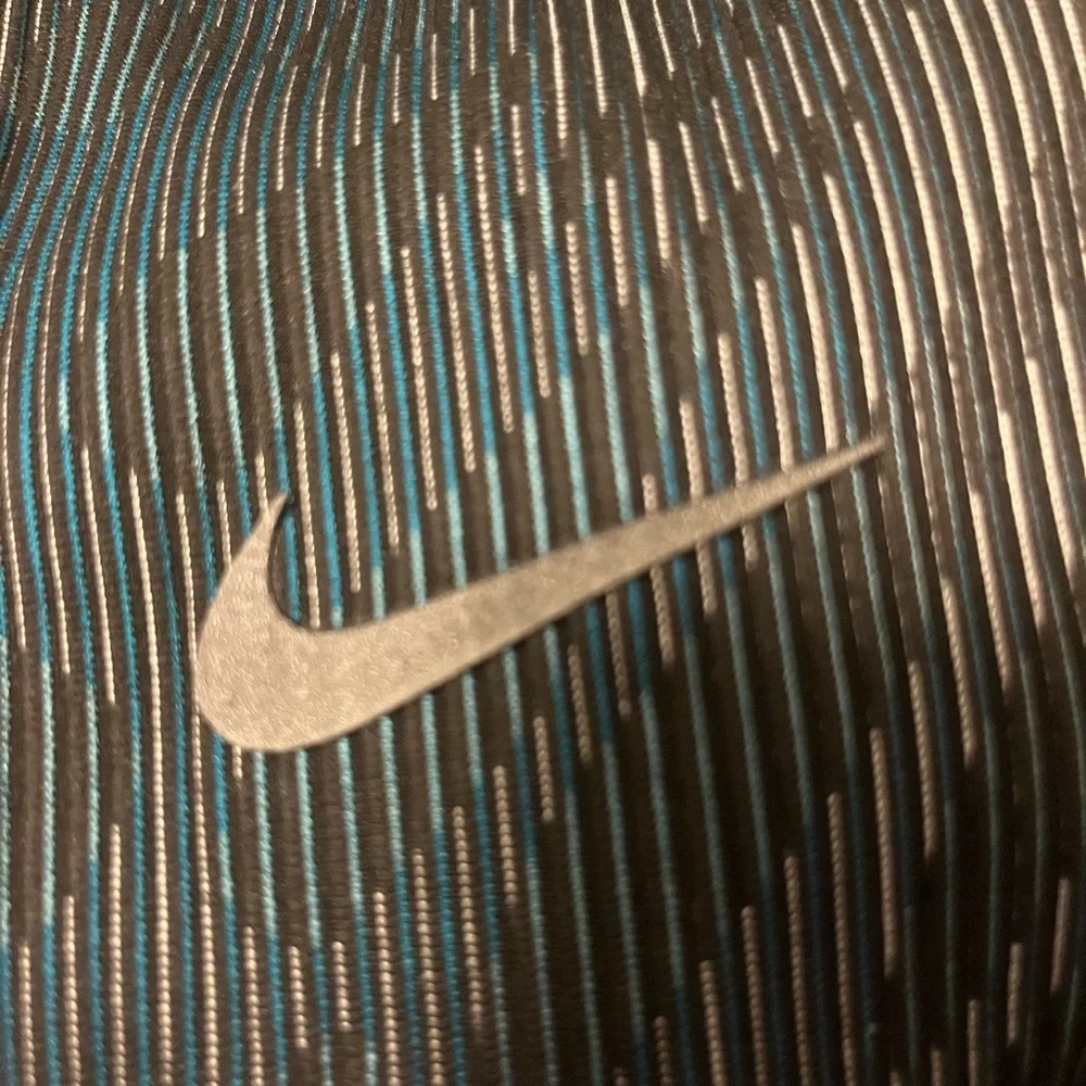 Nike Women’s Black‎ and Blue Running Division Leggings Sz Sm